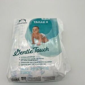 Mama Bear Gentle Touch Diapers, Hypoallergenic, Size 4 22-37 Lbs 1 Pack